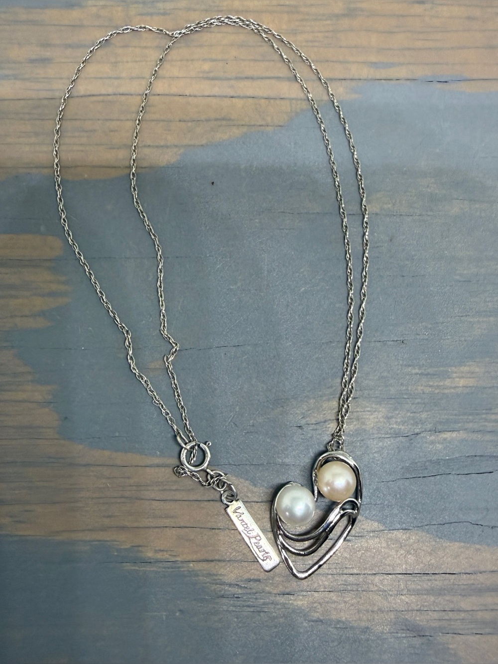 Vantel Pearls Motherâs Love N6130 Pearl Necklace Sterling Silver Chain